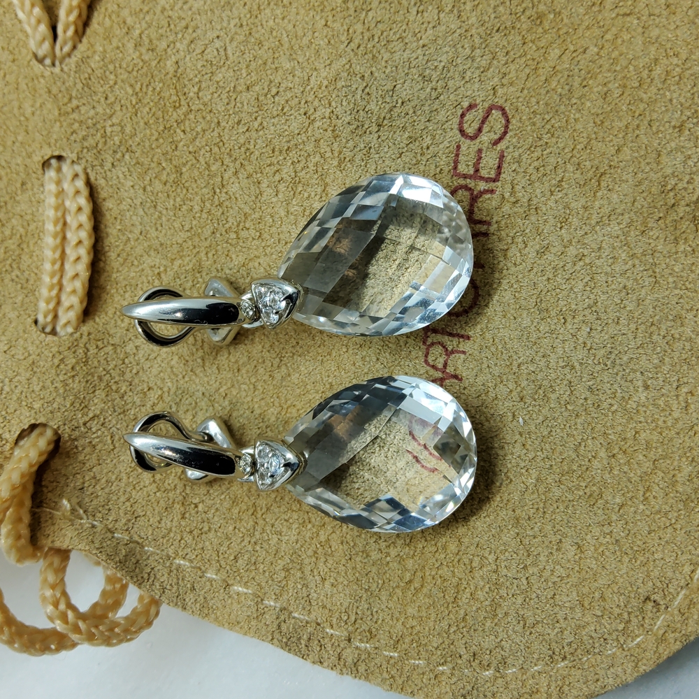 Omar Torres 925 Quartz Topaz Earrings